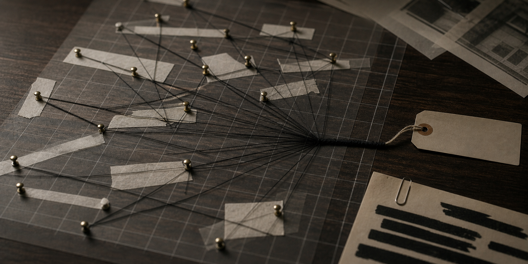 Threads and pins on transparent overlays converging too early into a single decision path