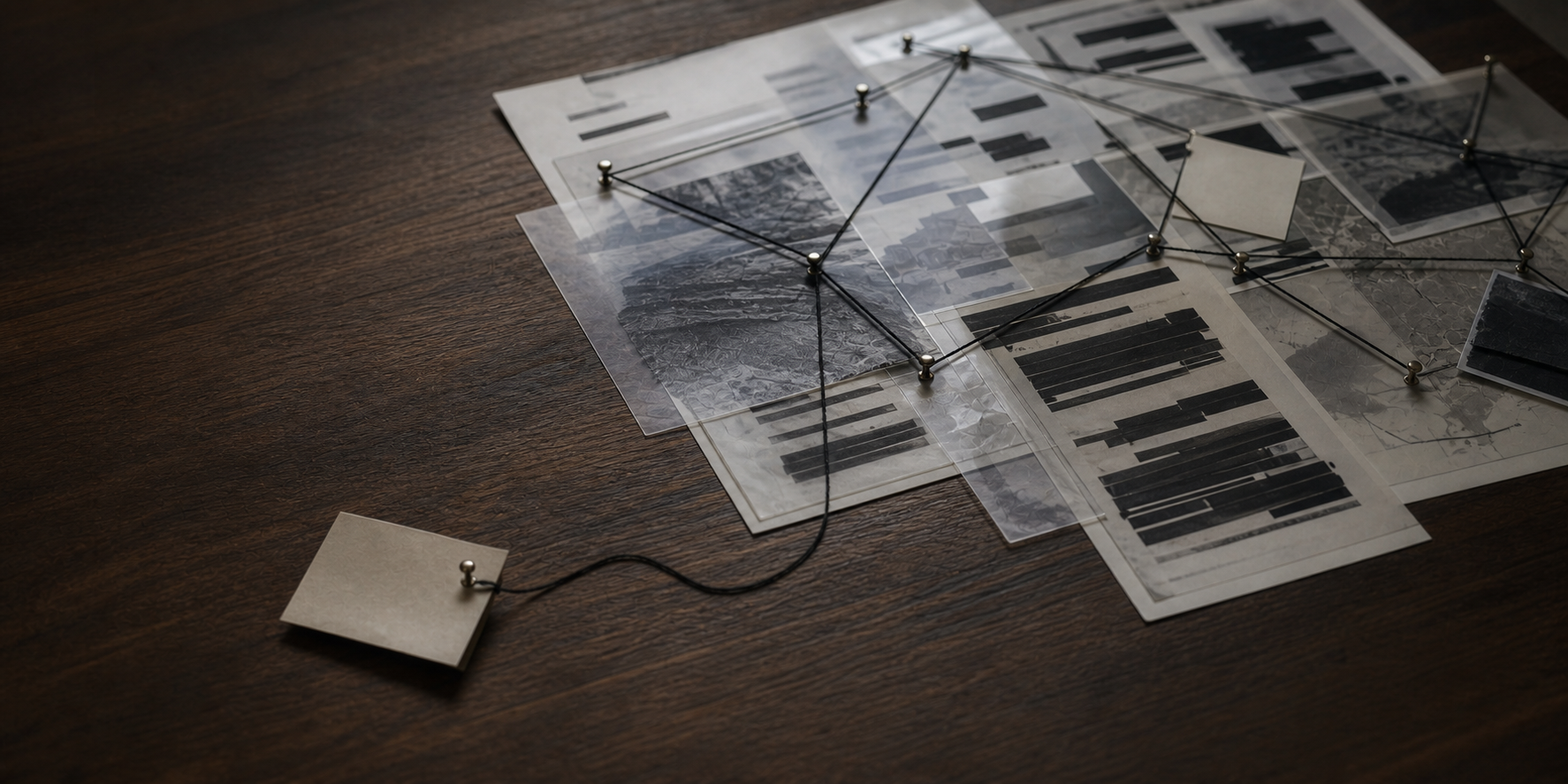 An isolated evidence tag outside a connected pattern of redacted documents and decision threads